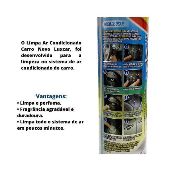 Imagem de Limpa ar condicionado carro novo 300 ml - luxcar