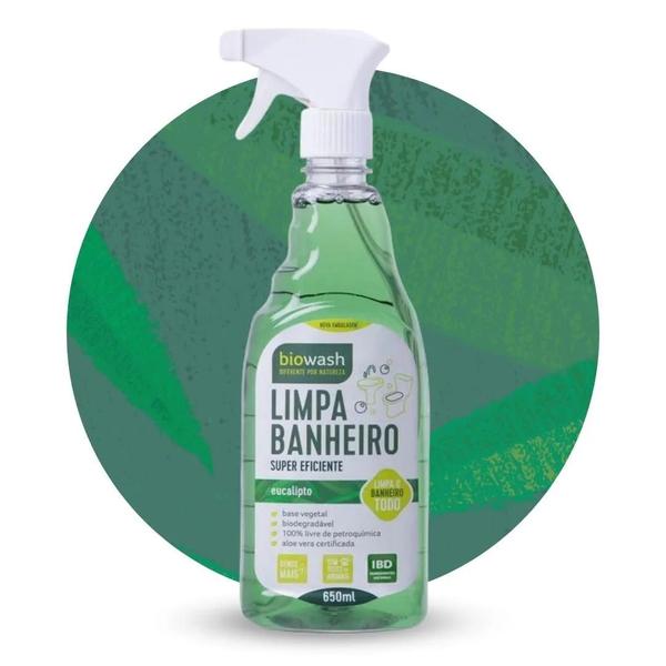Limpa banheiro gatilho 650ml biowash biodegradável Imagem de Limpa banheiro gatilho 650ml biowash biodegradável