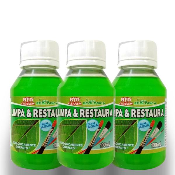 Limpa e Restaura Linha Ecológica Byo Cleaner 100ml Kit C/3 Imagem de Limpa e Restaura Linha Ecológica Byo Cleaner 100ml Kit C/3