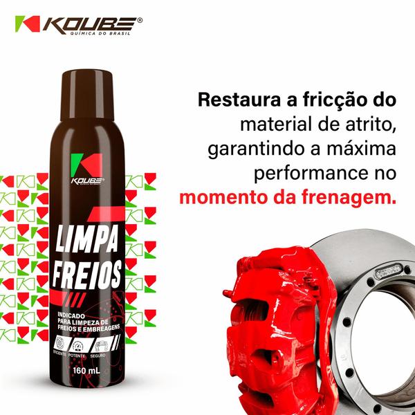 Imagem de Limpa Freios 160ml Limpeza de Freios e Embreagens KOUBE