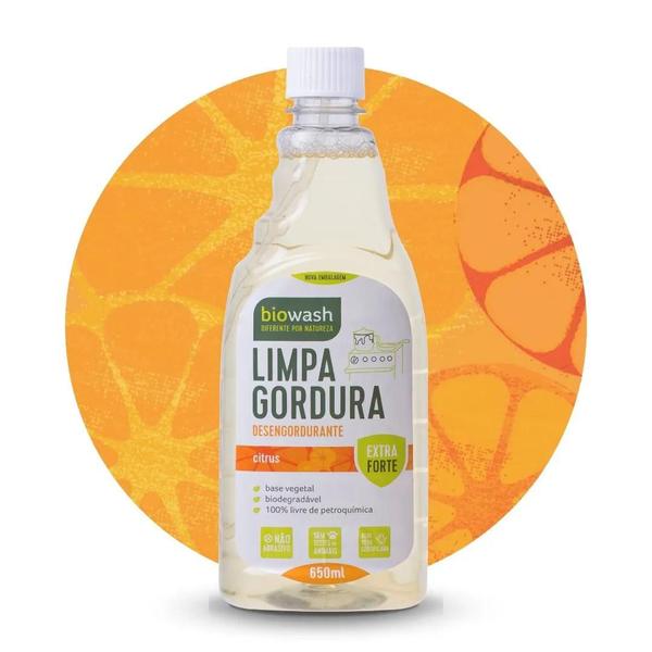 Imagem de Limpa gordura refil 650ml biowash biodegradável