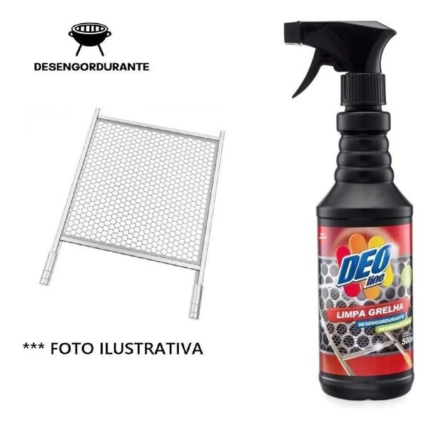 Imagem de Limpa Grelha Desengordurante Chapas Fogão Fornos Churrasqueira Parrillas 500ml Deoline