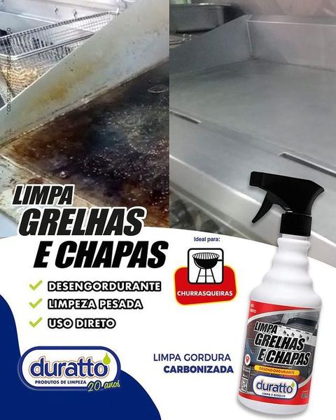 Imagem de Limpa Grelha Limpeza Para Chapas Fogões Churrasqueira Desengordurante 500ml