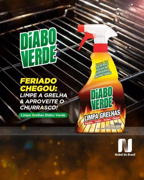 Imagem de Limpa Grelhas Diabo Verde E Removedor De Gordura 300ml