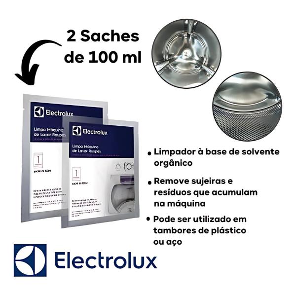 Imagem de Limpa Máquina De Lavar Roupas Original Electrolux 6 Saches