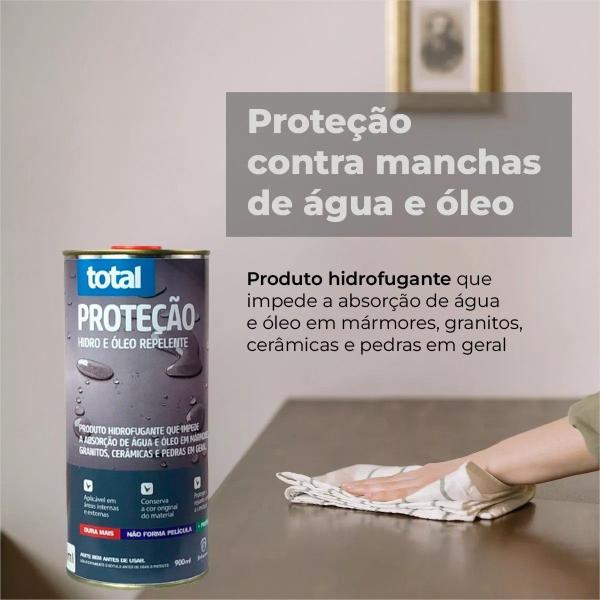 Imagem de Limpa Mármore Granito 1 L + Total Proteção Hidro Óleo 900ml