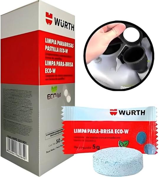 Imagem de Limpa parabrisa wurth eco-w pastilha 5g (kit com 05 un)