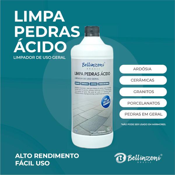 Imagem de Limpa Pedra Concentrado Bellinzoni 1l Detergente Ácido