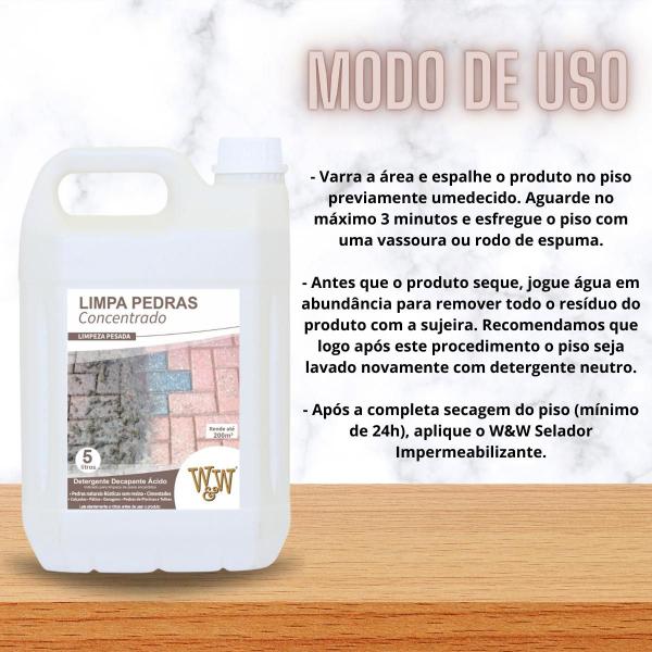 Imagem de Limpa piso encardido produto de limpeza pesada limpa pedras