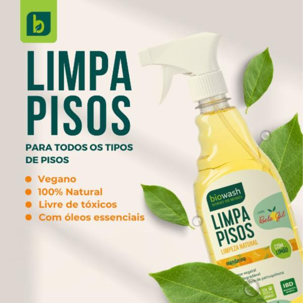 Imagem de Limpa Pisos Biodegradável 650ml Biowash Linha Bela Gil