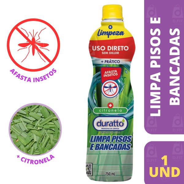 Limpa Pisos e Bancadas 750ml Citronela Duratto Imagem de Limpa Pisos e Bancadas 750ml Citronela Duratto