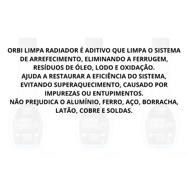 Limpa Radiador Remove Ferrugem Óleo E Oxidacao Orbi 200ml Imagem de Limpa Radiador Remove Ferrugem Óleo E Oxidacao Orbi 200ml