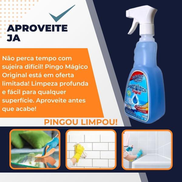 Imagem de Limpa Rejunte Parede Azulejo Fogão Sofá Pingo Magico 500ml