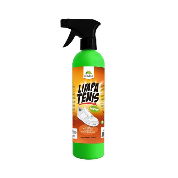 Imagem de Limpa tênis spray limpador a seco limpeza fácil maxbio 500ml