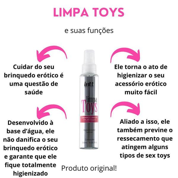 Imagem de Limpa Toys Higienizador de Brinquedos Adultos 120 ml Intt