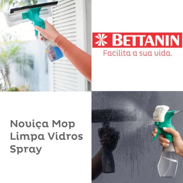 Imagem de Limpa Vidros Dispenser Noviça 3x1 Rodo,Esponja e Spray