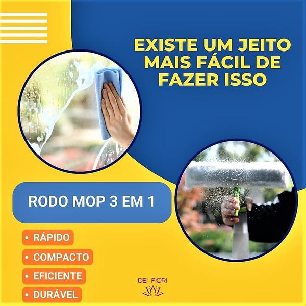 Imagem de Limpa Vidros Spray Com Reservatório E Esfregão 230ml 3 Em 1