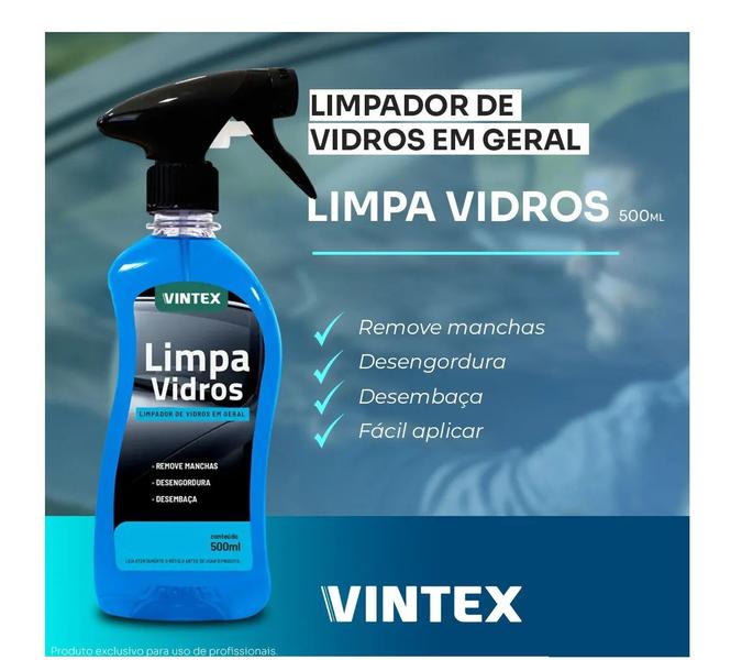 Imagem de Limpa Vidros Vintex 500ml Limpa Desengordura e Desembaça