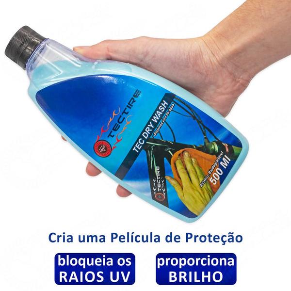 Imagem de Limpador A Seco Tec Dry Wash Limpeza Lava Bike Moto 500ml Película Anti Uv Brilho Prolongado