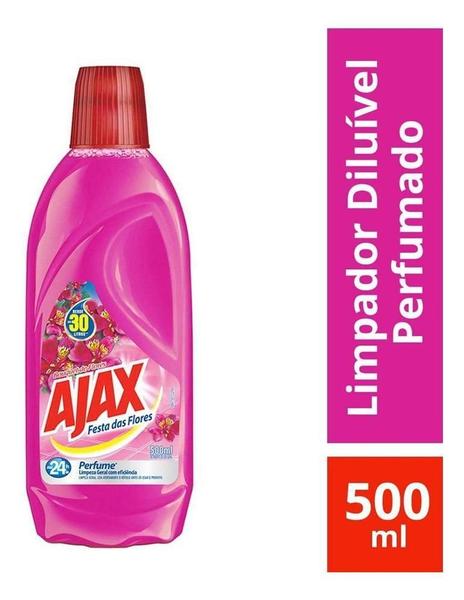 Imagem de Limpador Ajax Bouquet De Flores 500Ml Kit 10