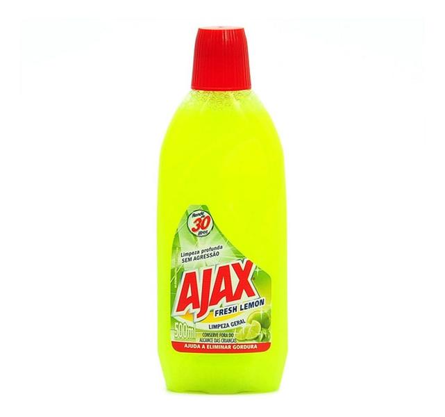 Imagem de Limpador Ajax Fresh Lemon 500ml Kit 10