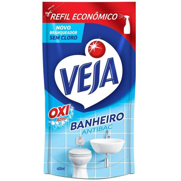 Imagem de Limpador Anti Bac Veja Banheiro Oxi Refil Sache Economico