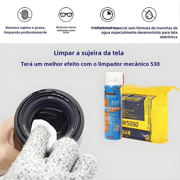 Imagem de Limpador Antiestático Sem Poeira para Celular, Tablet e Lentes LCD