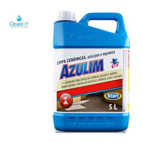 Limpador Azulim Para Ceramicas Azulejos E Rejuntes 5 L - Loja CleanUp Imagem de Limpador Azulim Para Ceramicas Azulejos E Rejuntes 5 L