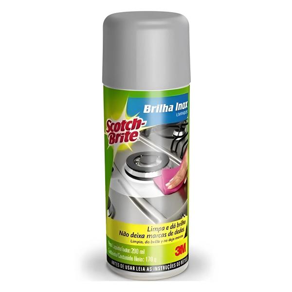 Imagem de Limpador Brilha Inox Scotch Brite 200ml 3M