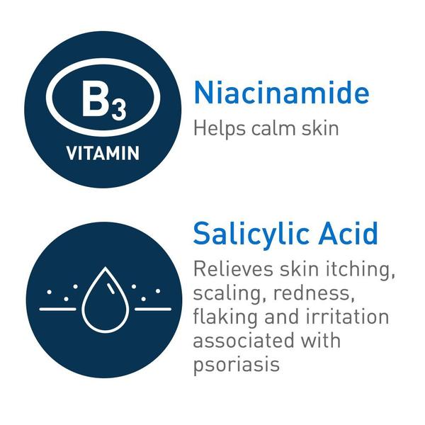 Imagem de Limpador CeraVe para tratamento de psoríase 240 mL com ácido salicílico