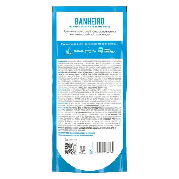 Imagem de Limpador Cif Banheiro Sem Cloro 450ml Refil Econômico