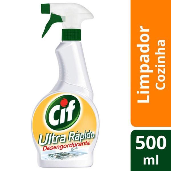 Imagem de Limpador Cif Desengordurante Ultra Rápido 500ml c/30 de Desconto