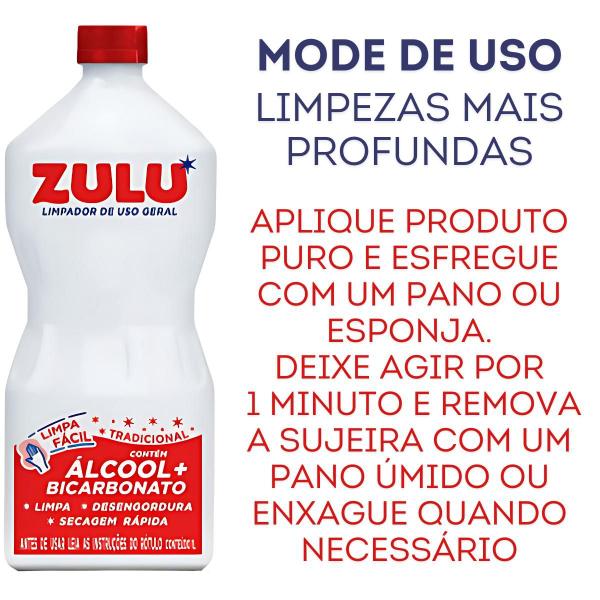 Imagem de Limpador com bicarbonato de uso geral 1l tradicional zulu