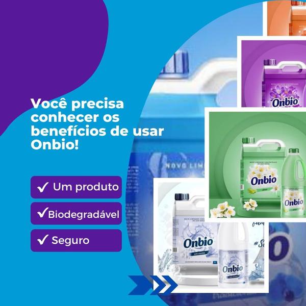 Limpador Concentrado de Uso Geral Sem Aroma 2L Onbio - Onbio Imagem de Limpador Concentrado de Uso Geral Sem Aroma 2L Onbio