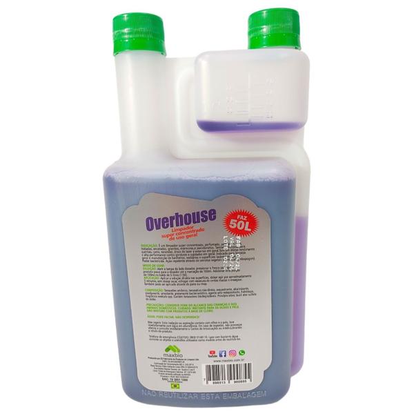 Imagem de Limpador concentrado overhouse ecológico 1l + aplicador pulverizador 500ml