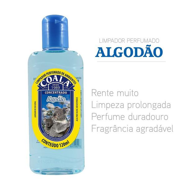 Imagem de Limpador Concentrado Perfumado de Ambientes Algodão Coala 120ml