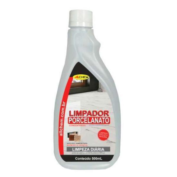 Limpador concentrado uso diário para porcelanato 500ml allchem Imagem de Limpador concentrado uso diário para porcelanato 500ml allchem