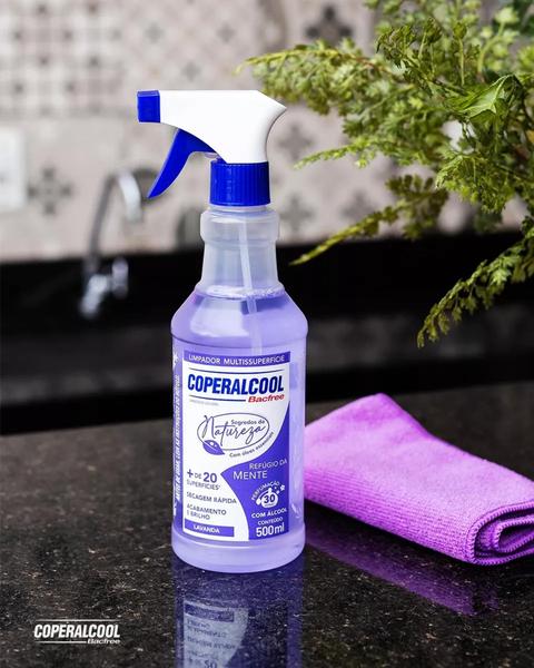 Imagem de Limpador Coperalcool Multiuso Bacfree Lavanda Kit com 2 Unidades