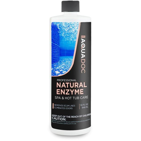 Imagem de Limpador de enzimas de spa MAV AquaDoc para banheiras de hidromassagem 946 ml