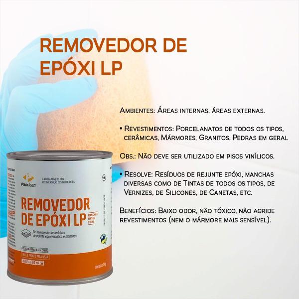 Limpador De Epoxi tira Rejunte Epoxi E Manchas- 1kg - Pisoclean Imagem de Limpador De Epoxi tira Rejunte Epoxi E Manchas- 1kg