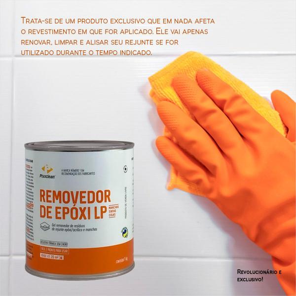 Limpador De Epoxi tira Rejunte Epoxi E Manchas- 1kg - Pisoclean Imagem de Limpador De Epoxi tira Rejunte Epoxi E Manchas- 1kg
