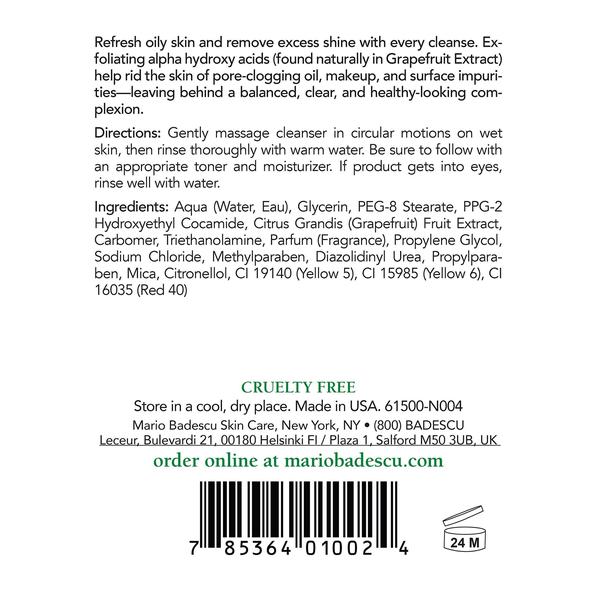 Limpador de gel facial Mario Badescu Botanical 480 ml sem óleo Imagem de Limpador de gel facial Mario Badescu Botanical 480 ml sem óleo