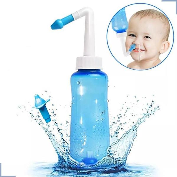 Imagem de Limpador De Nariz/lavagem Nasal Eficiente 300ml 2 Bicos