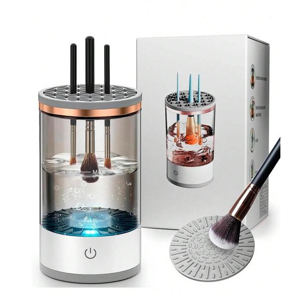 Limpador De Pincel Automático Para Make Limpeza Rápida - Bellator Imagem de Limpador De Pincel Automático Para Make Limpeza Rápida