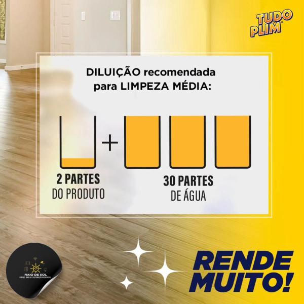 Limpador de Pisos Laminados Tudo Plim Montana Concentrado Imagem de Limpador de Pisos Laminados Tudo Plim Montana Concentrado