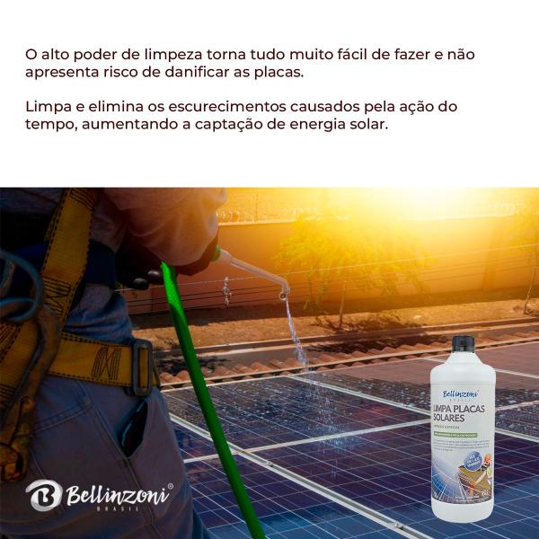 Limpador De Placas Solares 1 Litro Bellinzoni Imagem de Limpador De Placas Solares 1 Litro Bellinzoni