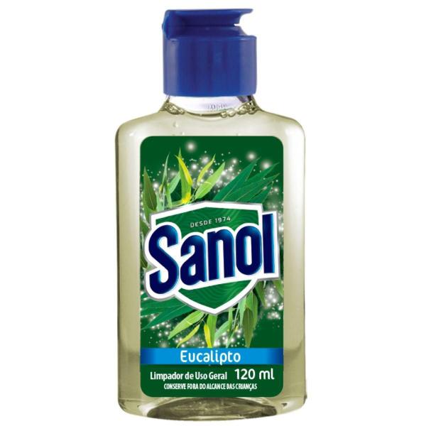 Limpador de superficies eucalipto 120ml - Sanol Imagem de Limpador de superficies eucalipto 120ml