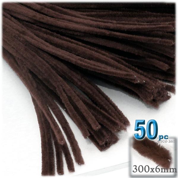 Imagem de Limpador de tubos Chenille Stems 30 cm 50 unidades preto The Crafts Outlet