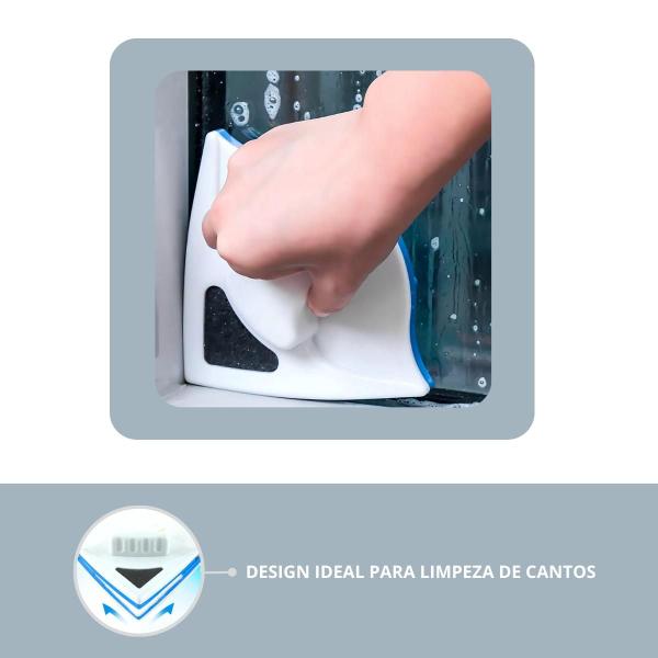 Limpador de Vidros Dupla Face com Ímã Super Poderoso - FSS Variedades Imagem de Limpador de Vidros Dupla Face com Ímã Super Poderoso