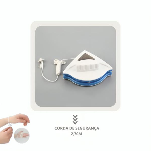 Limpador de Vidros Dupla Face com Ímã Super Poderoso - FSS Variedades Imagem de Limpador de Vidros Dupla Face com Ímã Super Poderoso